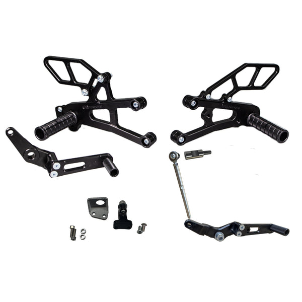 Woodcraft Triumph Daytona Moto 2 Complete Rearset Kit w/Pedals
