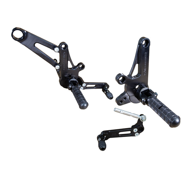 Woodcraft Ducati Diavel GP Shift Adjustable Complete Rearset Kit