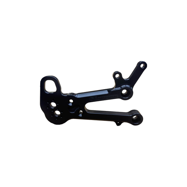 Woodcraft Aprilia RS660 Right Outer Eccentric Rearset Bracket, Black