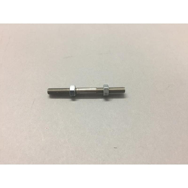 Woodcraft Shift Rod, Male SS, 2.35", Free-Flow Nuts (Honda Grom GP Shft)