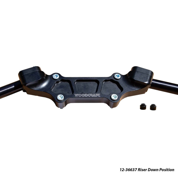 Woodcraft Ducati Monster 937 Adjustable Riser Adapter Plate w/ Standard Black Bars