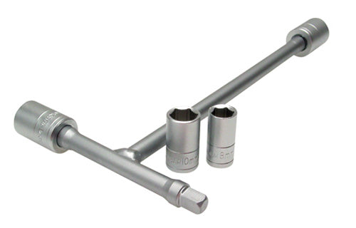 Motion Pro Tri Drive Mini T-Handle — 1/4" Drive with 8, 10, 12, 13mm
