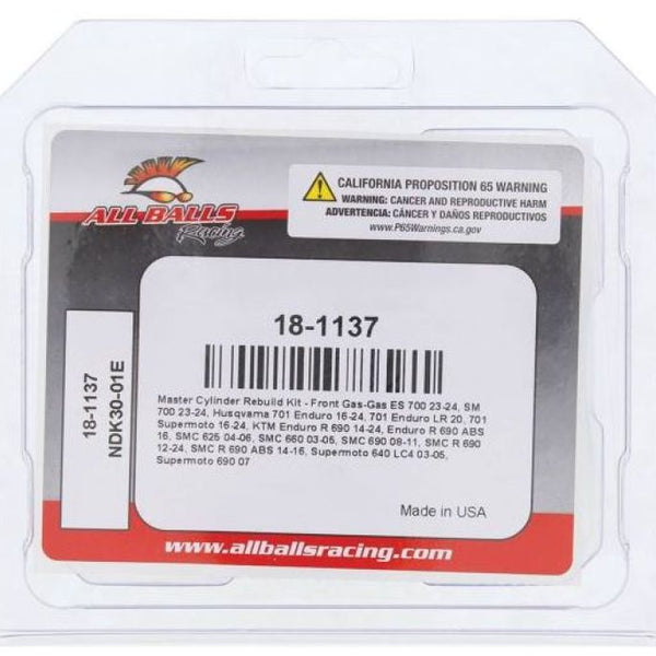 Master Cylinder Rebuild Kit — Gas-Gas ES 700