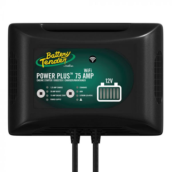 Battery Tender Power Plus WiFi 12V — 1.25A/20A/75A