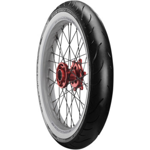 Avon Cobra Chrome White Sidewall — MU85B16 Rear