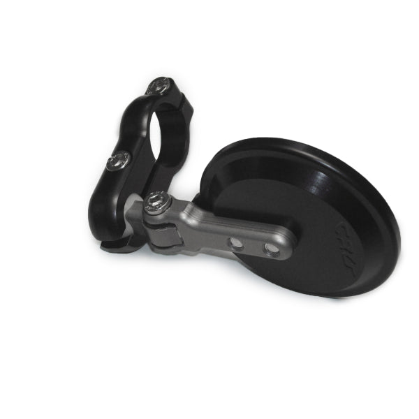 CRG Blindsight Folding 2 in. Round Bar-End Mirror - Black (BSLS-100)