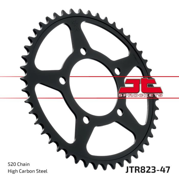 JT Sprockets 520 Steel Rear Sprocket, 47T (JTR823.47)