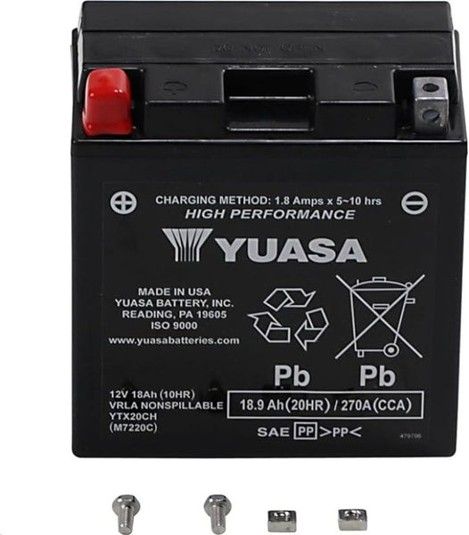 Yuasa YTX20CH High-Performance AGM Battery