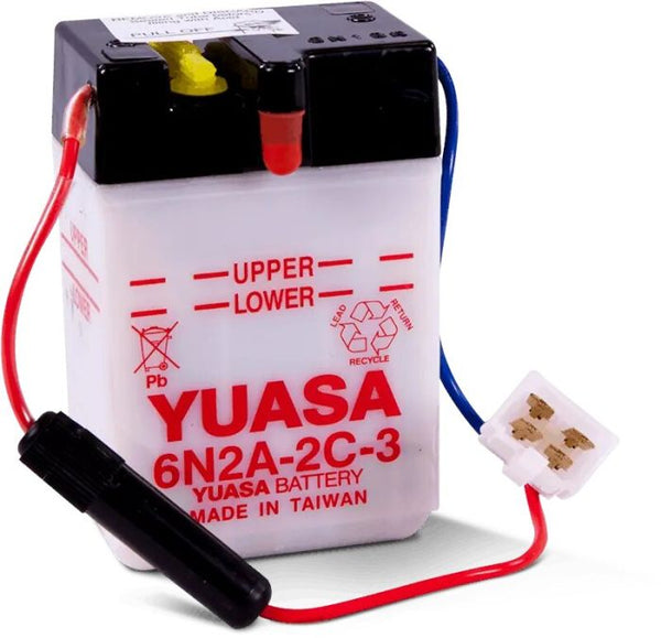 Yuasa 6N2A-2C-3 Conventional 6V Battery
