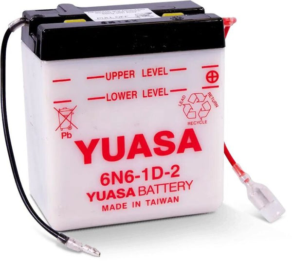 Yuasa 6N6-1D-2 Conventional 6V Battery