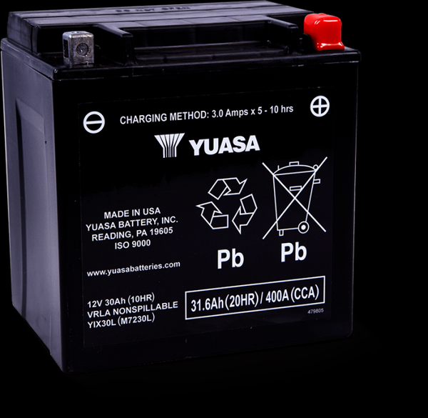 Yuasa YIX30L-PW High-Performance AGM Battery