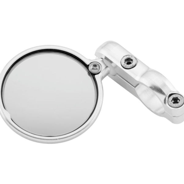CRG Hindsight 3 in. Round Bar-End Mirror Left - Silver (HS-201-L)