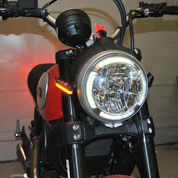 New Rage Cycles 15-22 Ducati Scrambler Front Turn Signals — SCRAMBLER-FB