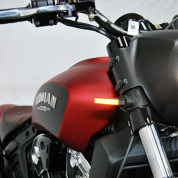 New Rage Cycles 18-24 Indian Scout Bobber Front Turn Signals — SCOUT-FB