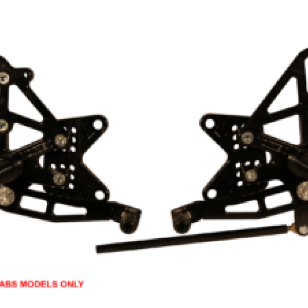 Vortex 11-15 Kawasaki ZX-10R Ninja ZX1000 Rear Set — Black (RS411K)