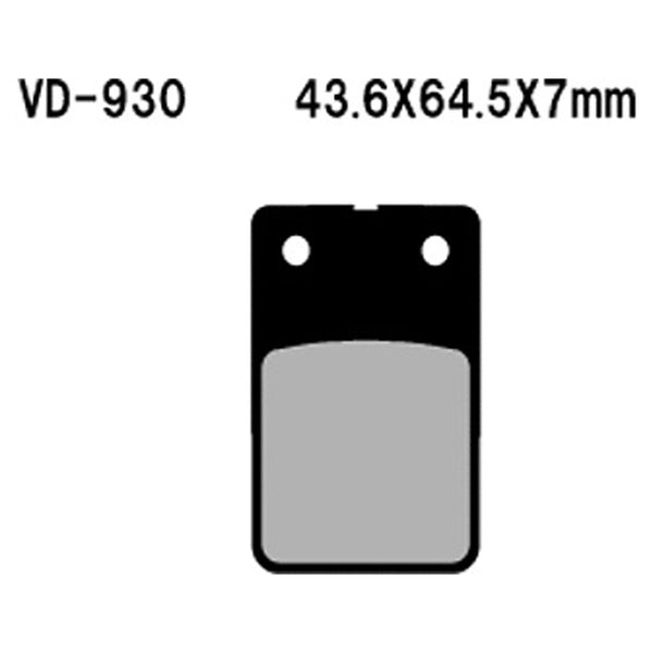Vesrah Semi-Metallic Brake Pads — VD-930