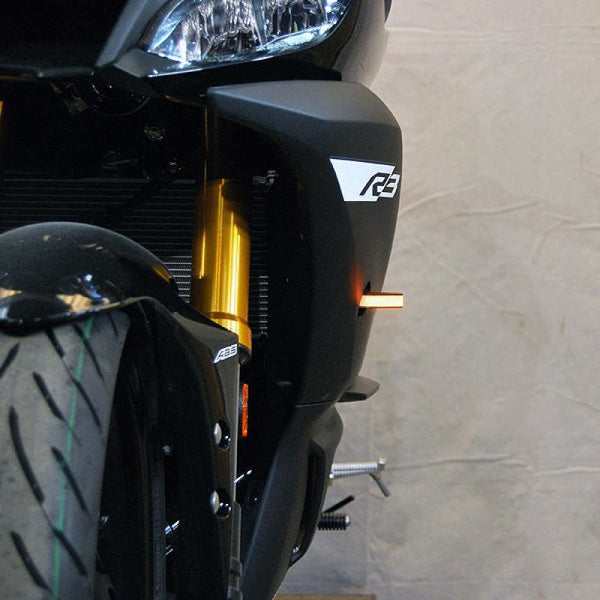 New Rage Cycles 19-24 Yamaha R3 Front Turn Signals — R3-FB-BO