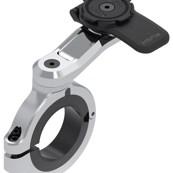 Quad Lock Motorcycle Handlebar Mount Pro Chrome Large