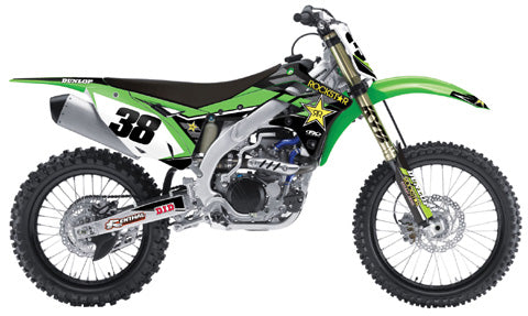 Factory Effex Rockstar Complete Graphic Kit — Kawasaki KX250F (2009-2012)