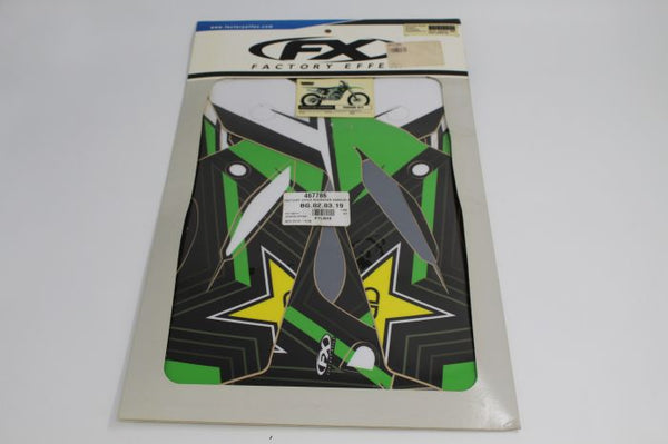 Factory Effex Rockstar Shroud Graphic Kit — Kawasaki KX250F (2013-2016)