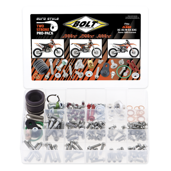 Bolt Euro-Style Pro Pack Hardware Kit - 200-300cc 2-Stroke