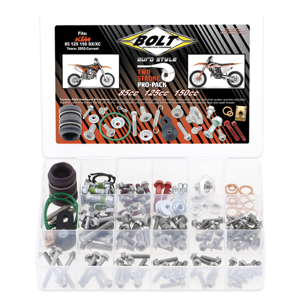 Bolt Euro-Style Pro Pack Hardware Kit - 85-150cc