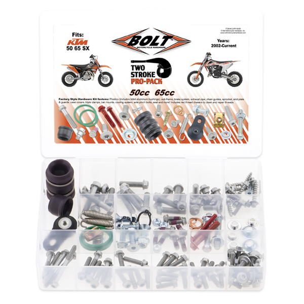 Bolt Euro-Style Pro Pack Hardware Kit - 50-65cc