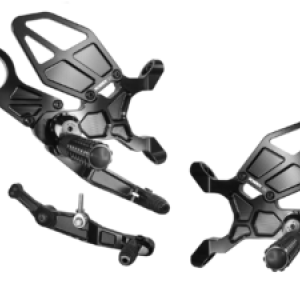 Vortex 21-22 BMW M1000RR,20-24 BMW S1000RR Rear Set — Black (RS186K)