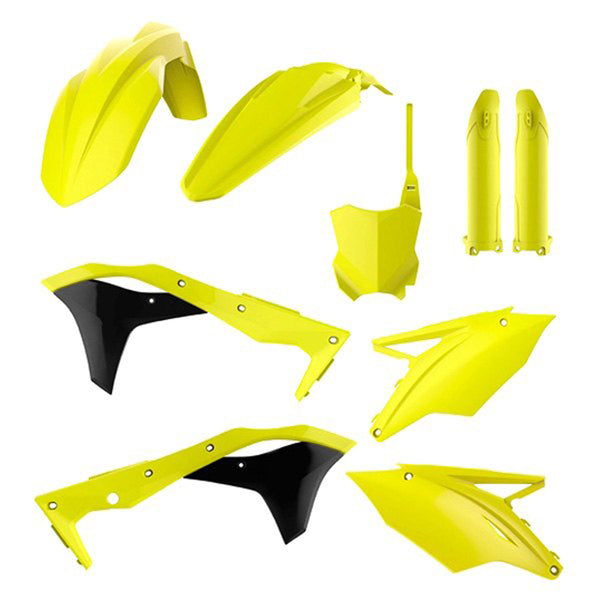 Polisport MX Plastic Kit - Flo Yellow (90743)