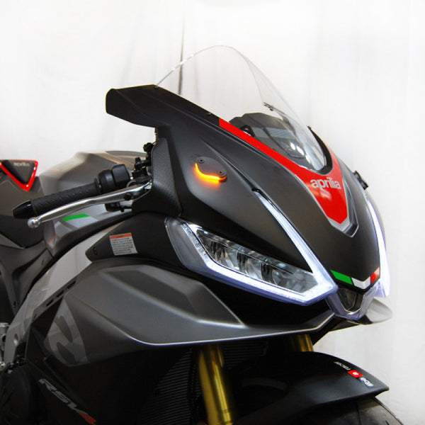 New Rage Cycles 25+ Aprilia RSV4 Mirror Block Off Turn Signals — RSV4-MBO-25