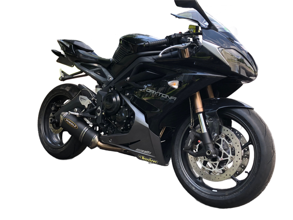 Hindle 2013-17 Triumph 675/R Evolution Slip-on System