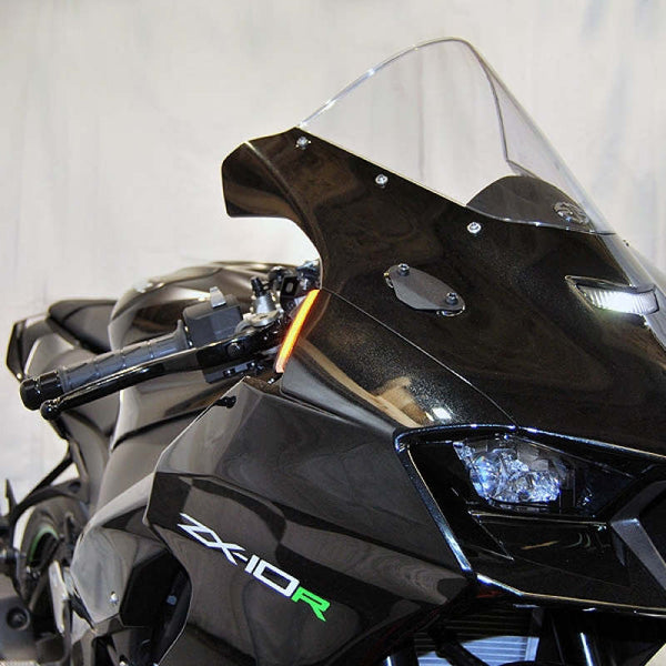 New Rage Cycles 20-25 Kawasaki ZX-10R Front Turn Signals — ZX10-FS-20-BO