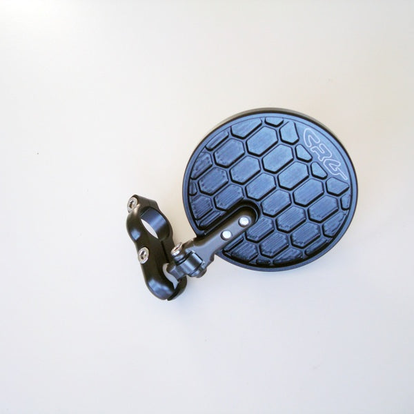 CRG Hindsight EXO Folding 3 in. Round Bar-End Mirror Right - Black (HSLS-EXO-R)