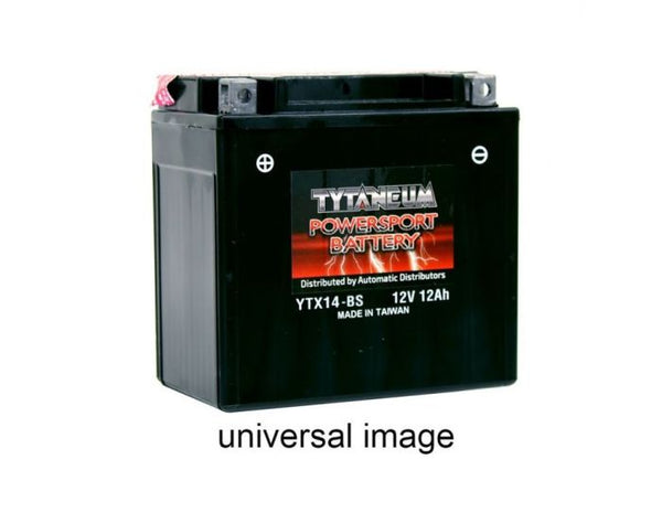 Tytaneum YTX14-BS Maintenance-Free AGM Battery