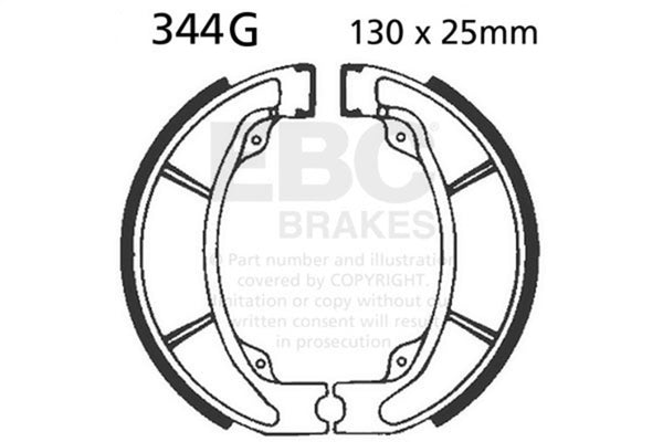 EBC 1986 Honda CR 125 RG Rear Left Sintered R/HH Brake Pads — 344G