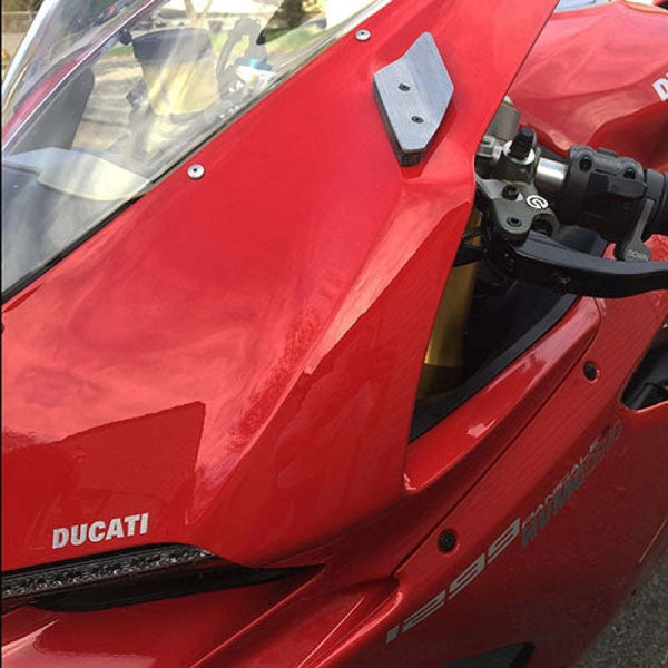 New Rage Cycles 16-19 Ducati 959 Panigale Mirror Block Off Turn Signals — 959-MBO-A