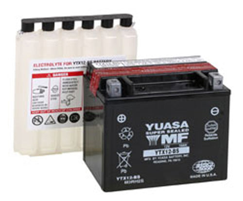 Yuasa YTX12-BS Maintenance-Free AGM Battery