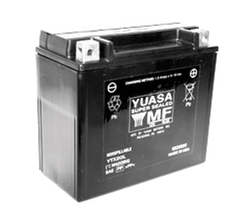 Yuasa YTX20L Factory Activated AGM Battery
