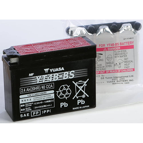 Yuasa YT4B-BS Maintenance-Free AGM Battery