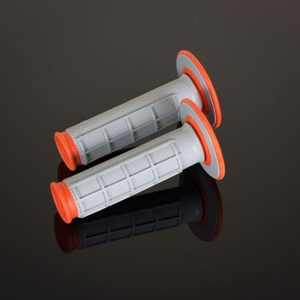 Renthal MX Grips DL Diamond / Waffle Orange / Grey
