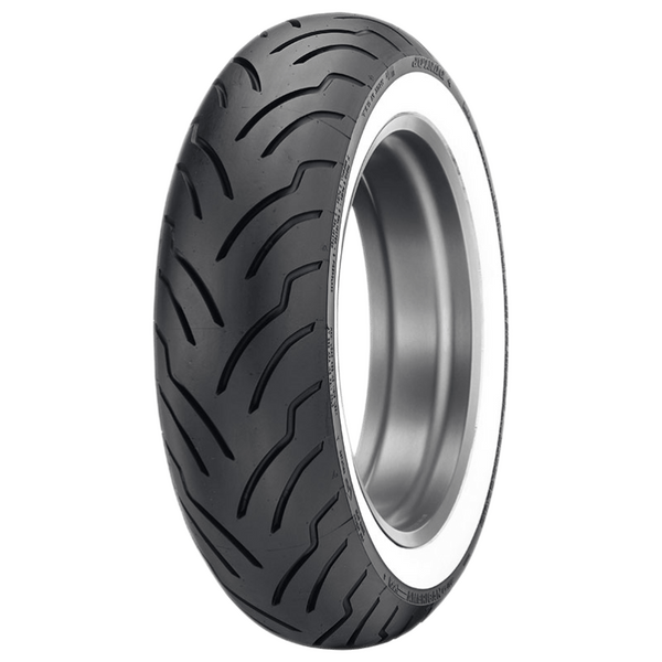 Dunlop American Elite Bias Wide Whitewall — MU85B16 Rear