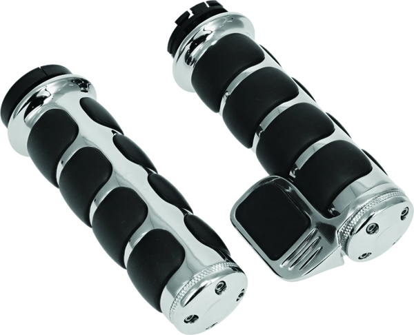Kuryakyn ISO Grip With Throttle Boss Dual Cable Chrome