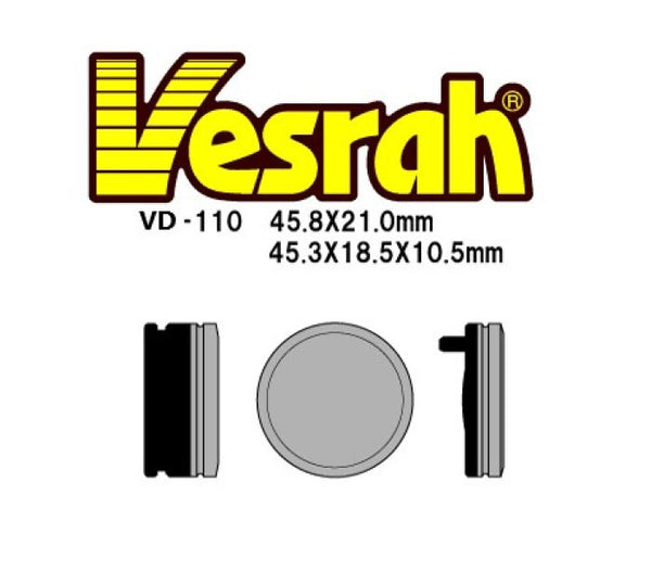 Vesrah Semi-Metallic Brake Pads — VD-110