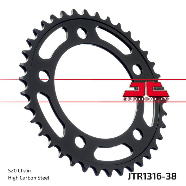 JT Sprockets 520 Steel Rear Sprocket, 43T (JTR1316.43)