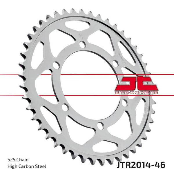 JT Sprockets 525 Steel Rear Sprocket, 46T (JTR2014.46)