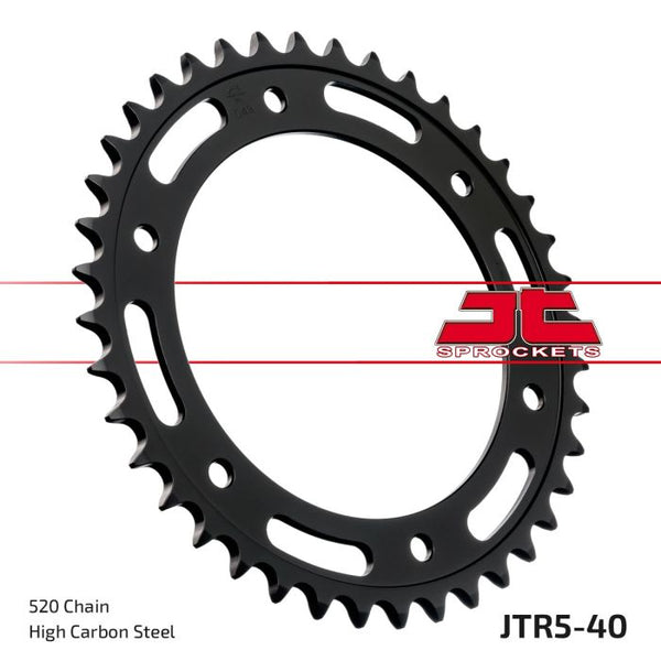 JT Sprockets 520 Steel Rear Sprocket, 40T (JTR5.40)