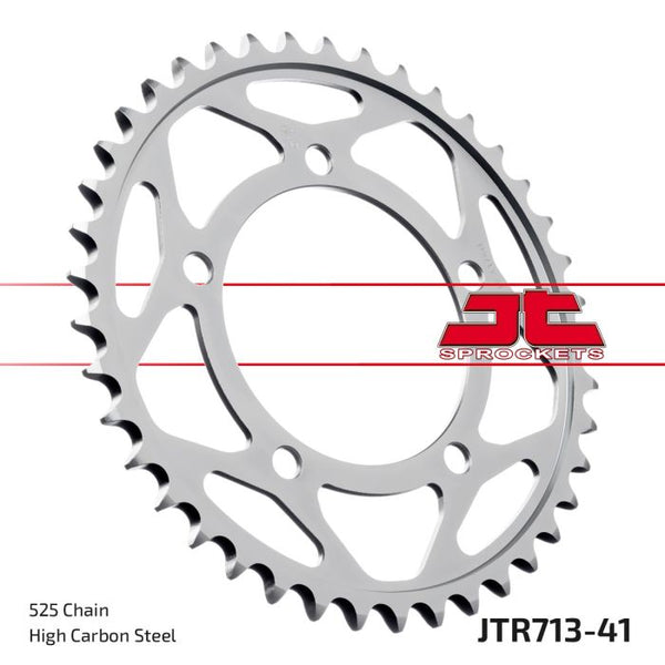 JT Sprockets 525 Steel Rear Sprocket, 41T (JTR713.41)