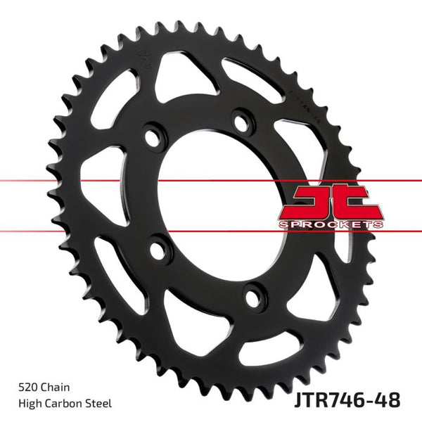 JT Sprockets 520 Steel Rear Sprocket, 48T (JTR746.48)