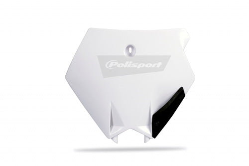 Polisport Number Plate - OEM White (8662400003)
