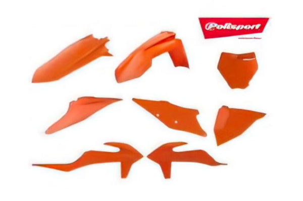 Polisport MX Plastic Kit - Flo Orange (90824)